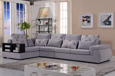 普尼狄現代簡約時尚布藝轉角沙發 大小戶型皆宜，拆洗設計更貼心